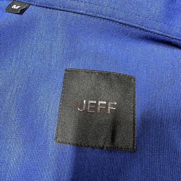 Jeff NWT Midwood Long Sleeve Button Down Shirt Denim Blue Size M Style JJ1020 - Picture 4 of 11